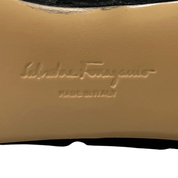 Great Salvatore Ferragamo Ankle boots RENE C GanciniMetal Leather Women 8.5