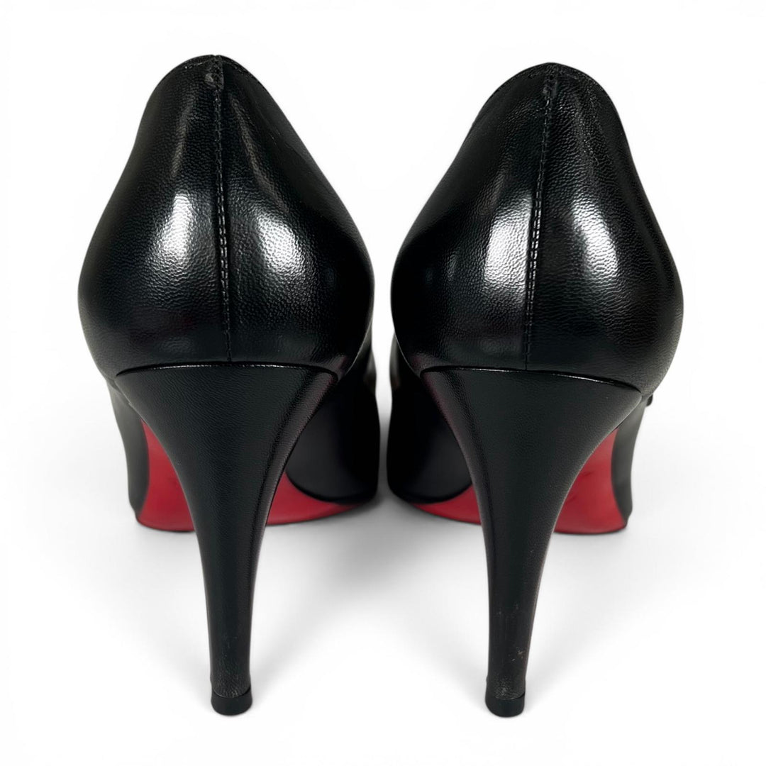 Great Christian Louboutin pumps CHARLEEN 85 KID black leather Women 36 3140079
