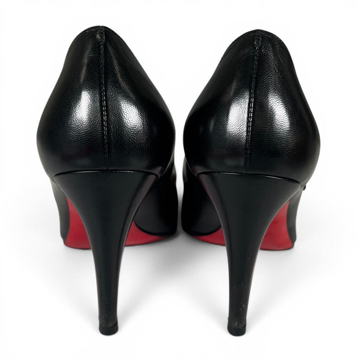 Great Christian Louboutin pumps CHARLEEN 85 KID black leather Women 36 3140079