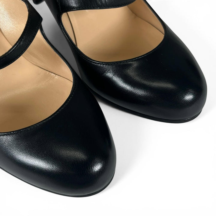 Great Christian Louboutin pumps CHARLEEN 85 KID black leather Women 36 3140079