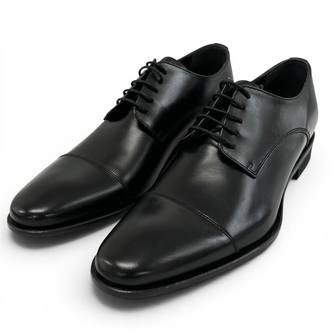 Pristine REGAL Leather shoes Straight-tip derby shoes black leather 24.5cm 241S