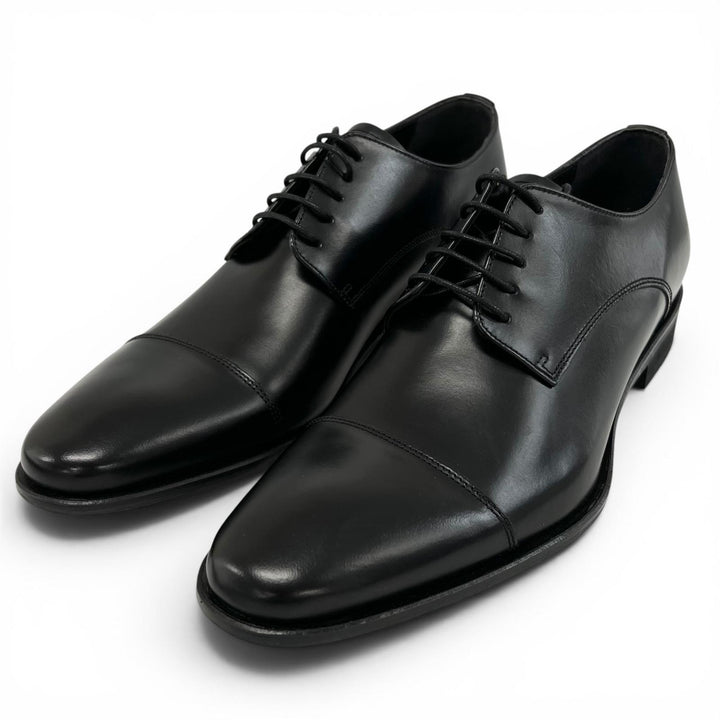 Pristine REGAL Leather shoes Straight-tip derby shoes black leather 24.5cm 241S