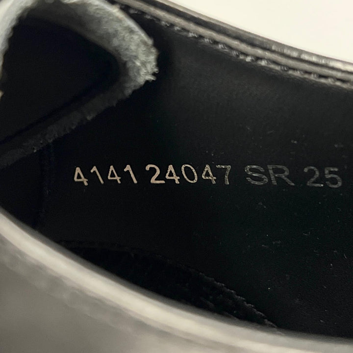 Pristine REGAL Leather shoes Straight-tip derby shoes black leather 24.5cm 241S