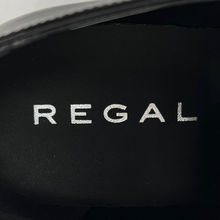 Pristine REGAL Leather shoes Straight-tip derby shoes black leather 24.5cm 241S
