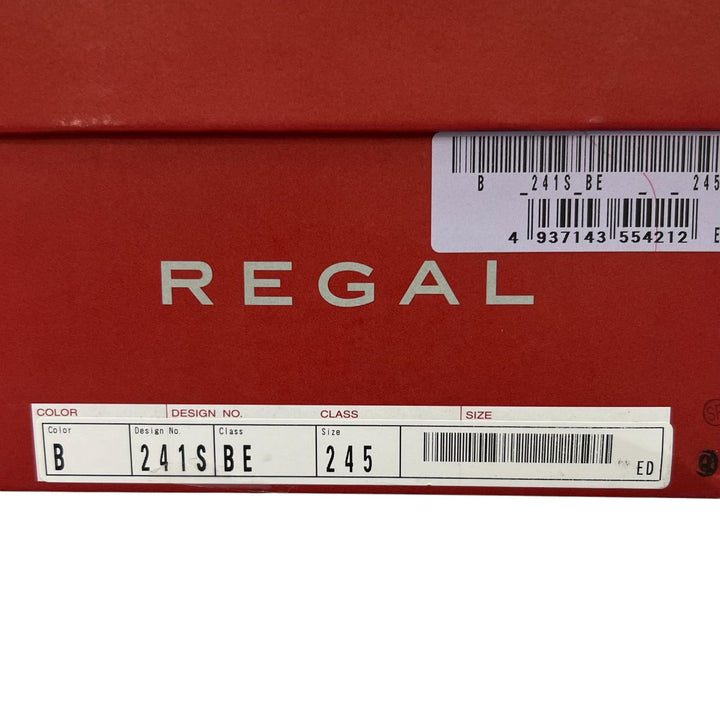 Pristine REGAL Leather shoes Straight-tip derby shoes black leather 24.5cm 241S