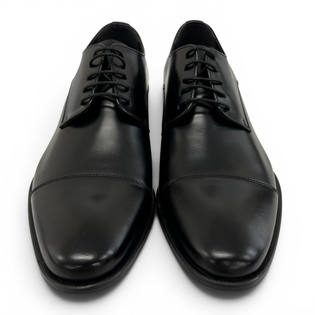 Pristine REGAL Leather shoes Straight-tip derby shoes black leather 24.5cm 241S