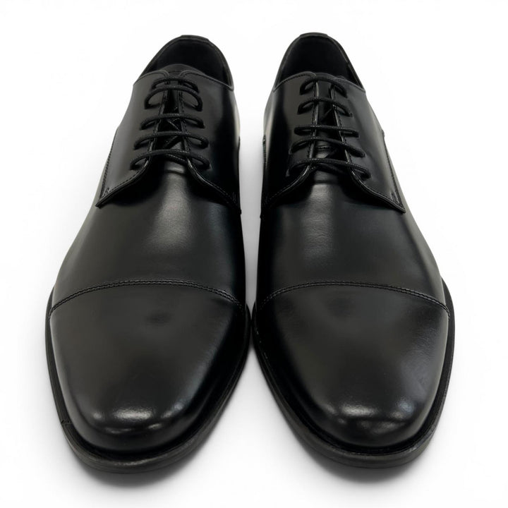 Pristine REGAL Leather shoes Straight-tip derby shoes black leather 24.5cm 241S