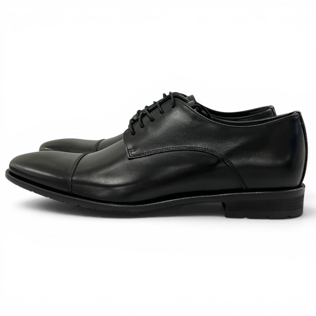 Pristine REGAL Leather shoes Straight-tip derby shoes black leather 24.5cm 241S
