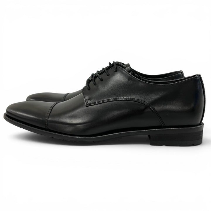 Pristine REGAL Leather shoes Straight-tip derby shoes black leather 24.5cm 241S