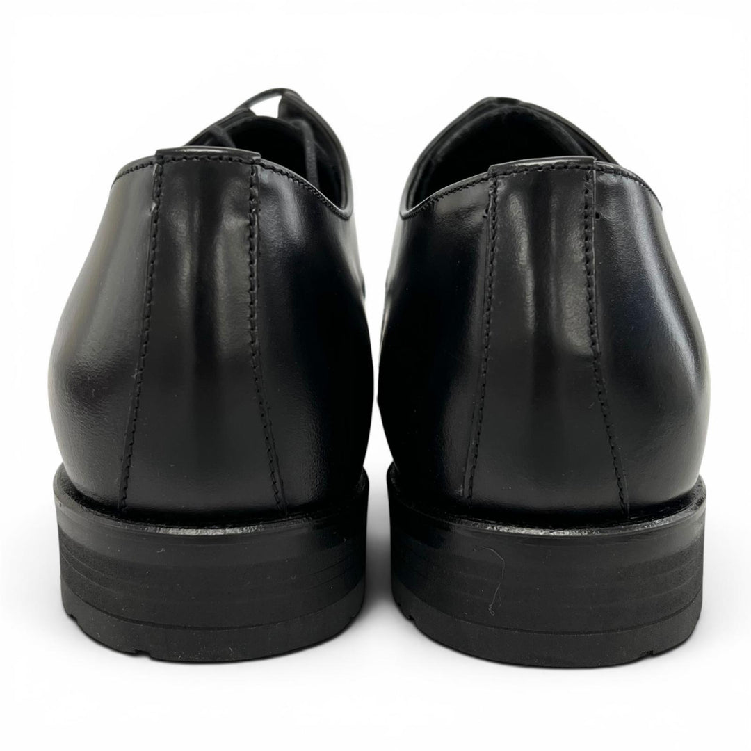 Pristine REGAL Leather shoes Straight-tip derby shoes black leather 24.5cm 241S