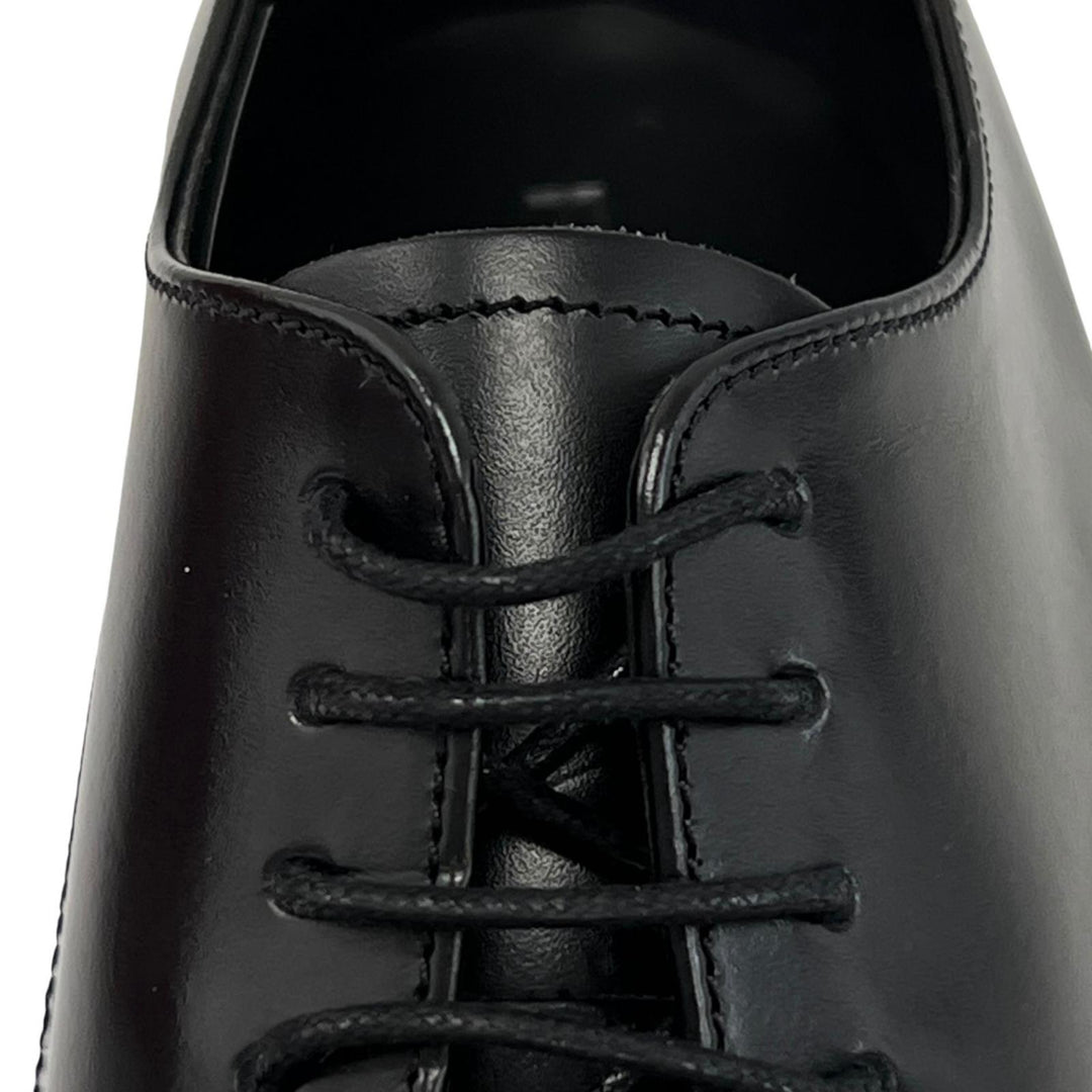 Pristine REGAL Leather shoes Straight-tip derby shoes black leather 24.5cm 241S