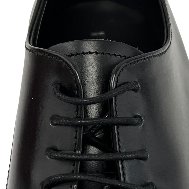 Pristine REGAL Leather shoes Straight-tip derby shoes black leather 24.5cm 241S