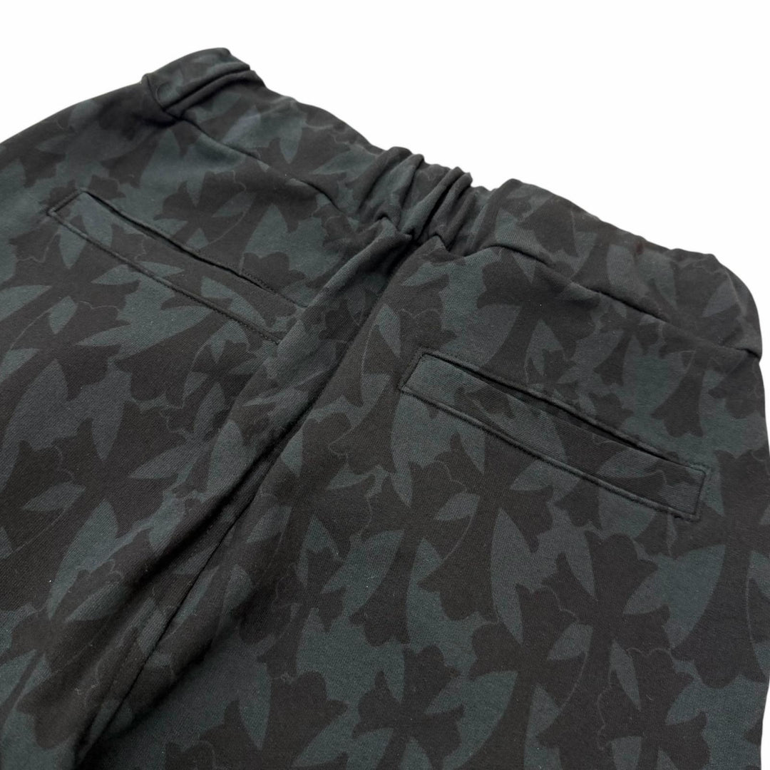 Excellent CHROME HEARTS Pants CEMETARY PRINT SWEAT PANTS