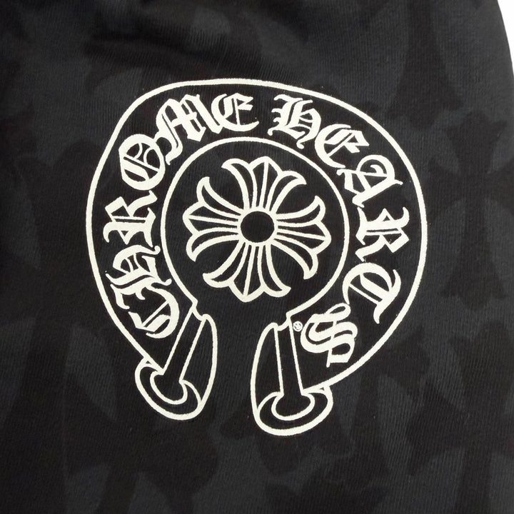 Excellent CHROME HEARTS Pants CEMETARY PRINT SWEAT PANTS