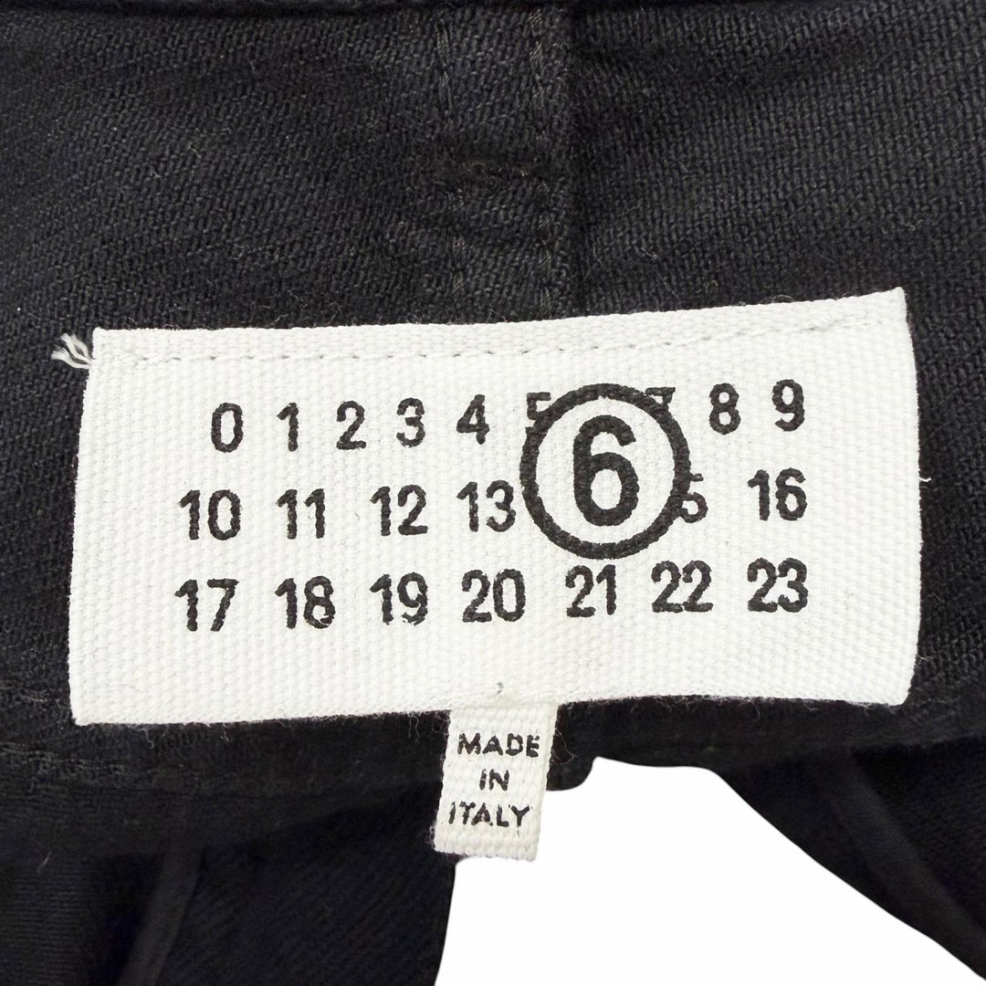 Excellent MM6 Maison Margiela Denim pants wide black cotton mens 28 S52LA0239