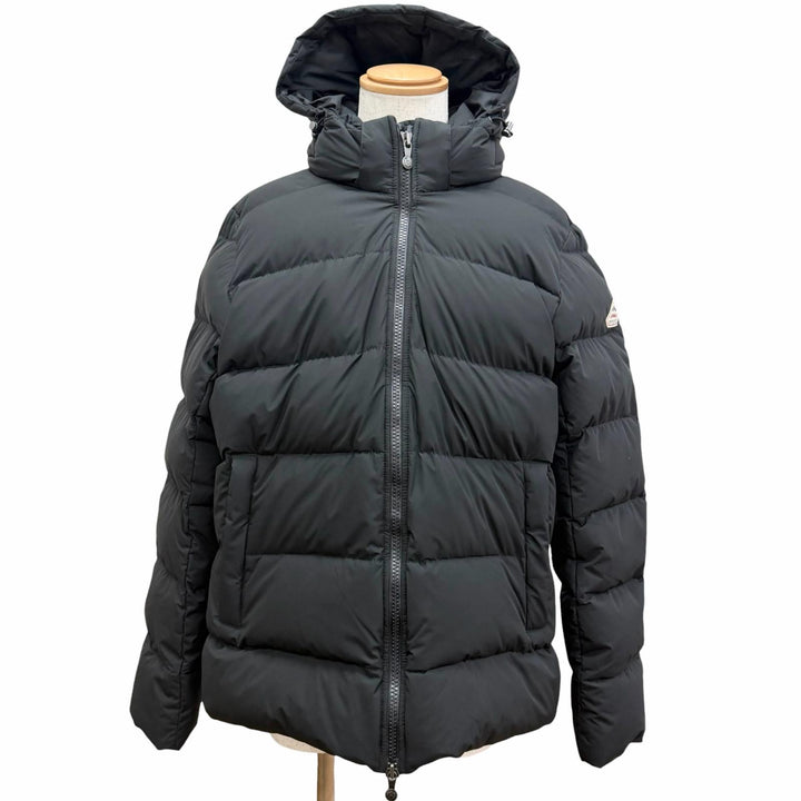 Pristine Pyrenex Down jacket SPOUTNIC MINI RIPSTOP Logo patch hooded black