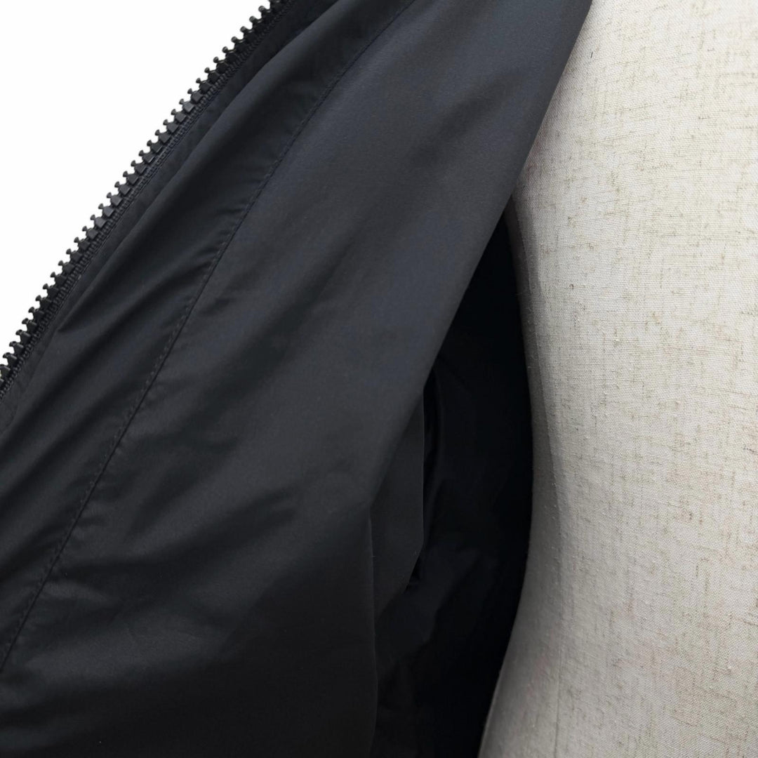 Pristine Pyrenex Down jacket SPOUTNIC MINI RIPSTOP Logo patch hooded black