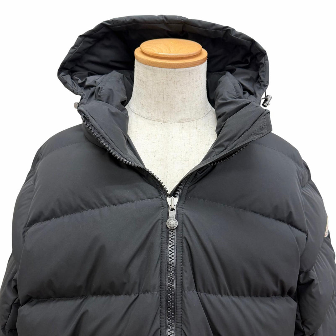 Pristine Pyrenex Down jacket SPOUTNIC MINI RIPSTOP Logo patch hooded black