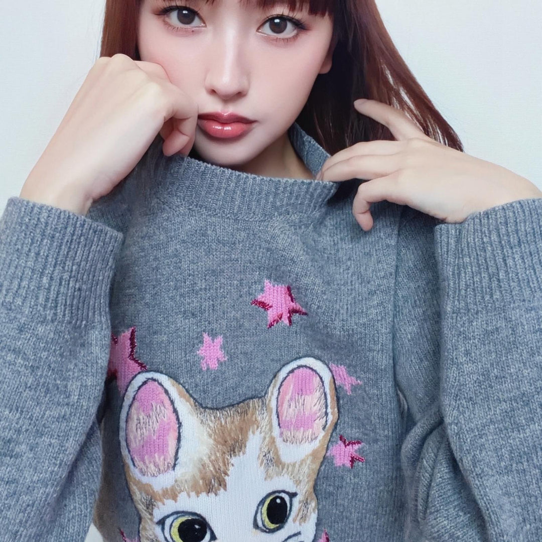 Pristine GUCCI sweater Yuko Higuchi gray wool Women S 864156
