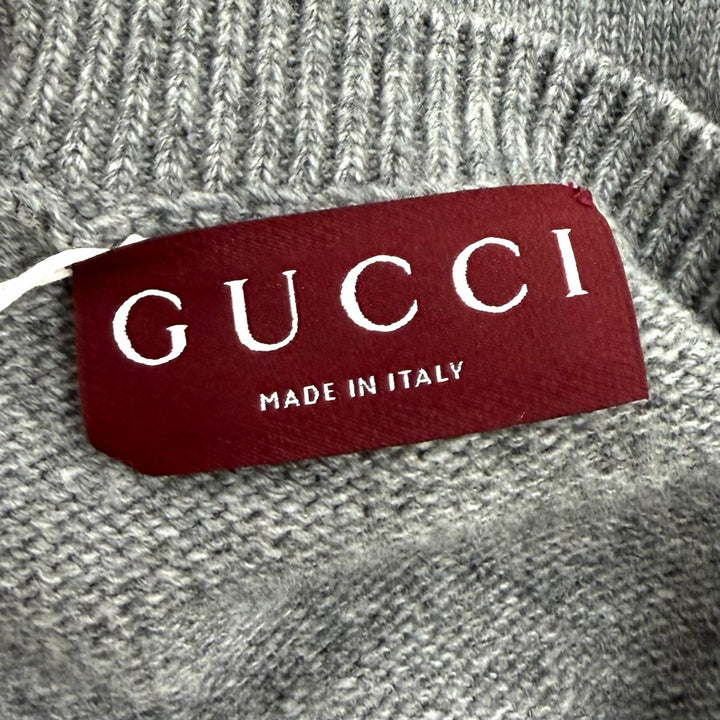 Pristine GUCCI sweater Yuko Higuchi gray wool Women S 864156