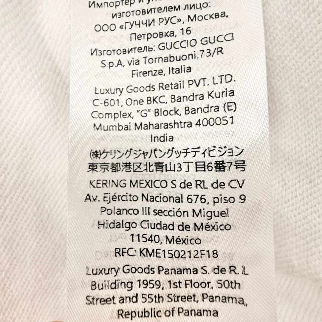 Pristine GUCCI YUKO HIGUCHI hoodie white cotton Women S 853426