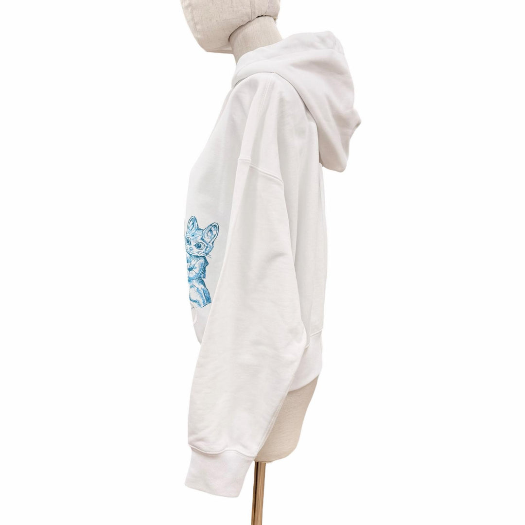 Pristine GUCCI YUKO HIGUCHI hoodie white cotton Women S 853426
