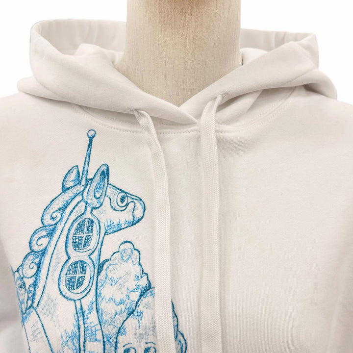 Pristine GUCCI YUKO HIGUCHI hoodie white cotton Women S 853426