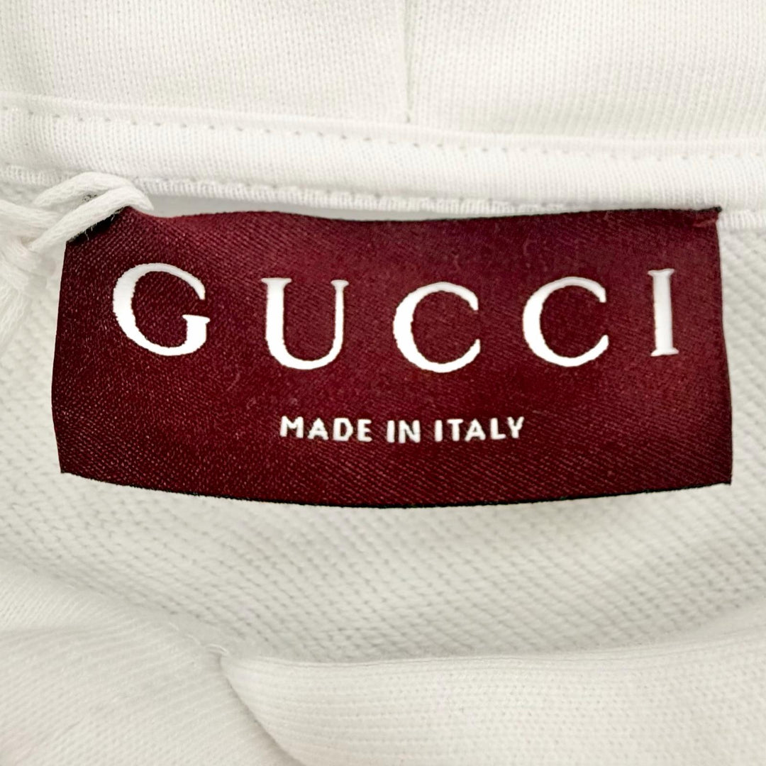 Pristine GUCCI YUKO HIGUCHI hoodie white cotton Women S 853426