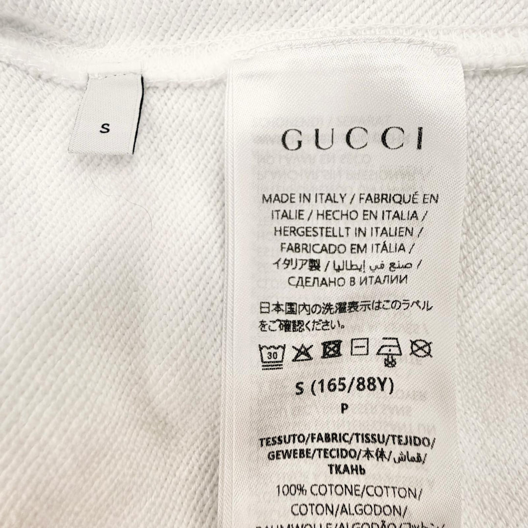 Pristine GUCCI YUKO HIGUCHI hoodie white cotton Women S 853426