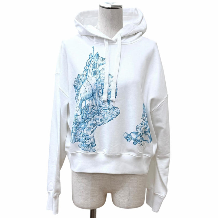 Pristine GUCCI hoodie Yuko Higuchi white cotton Women 853426