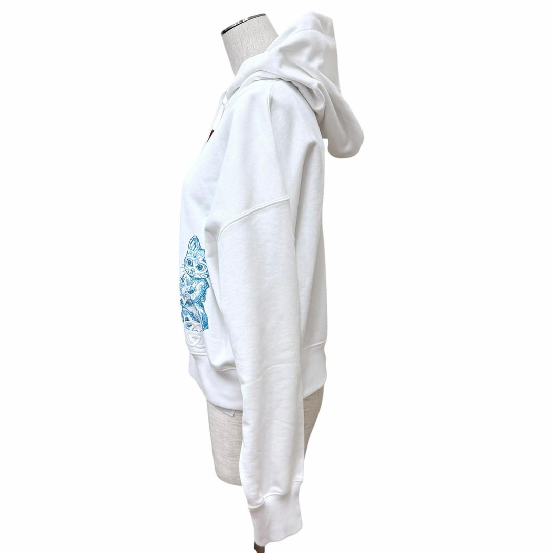 Pristine GUCCI hoodie Yuko Higuchi white cotton Women 853426