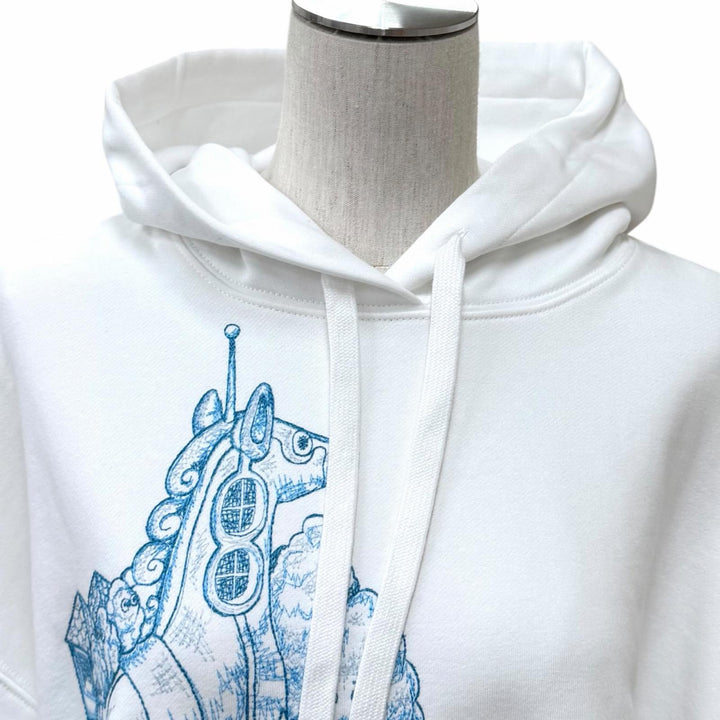Pristine GUCCI hoodie Yuko Higuchi white cotton Women 853426