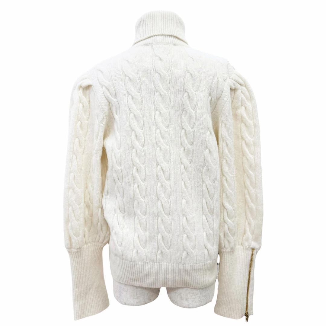 Excellent GUCCI×THE NORTH FACE knit Logo embroidery, sleeve zip design L 671689