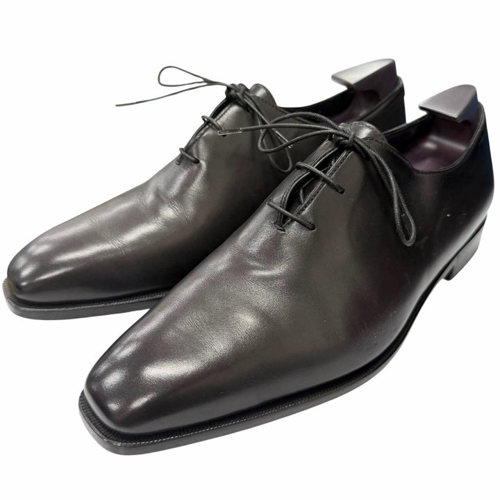 Great Berluti Dress shoes Alessandro Demmejur nero grigio leather mens 6