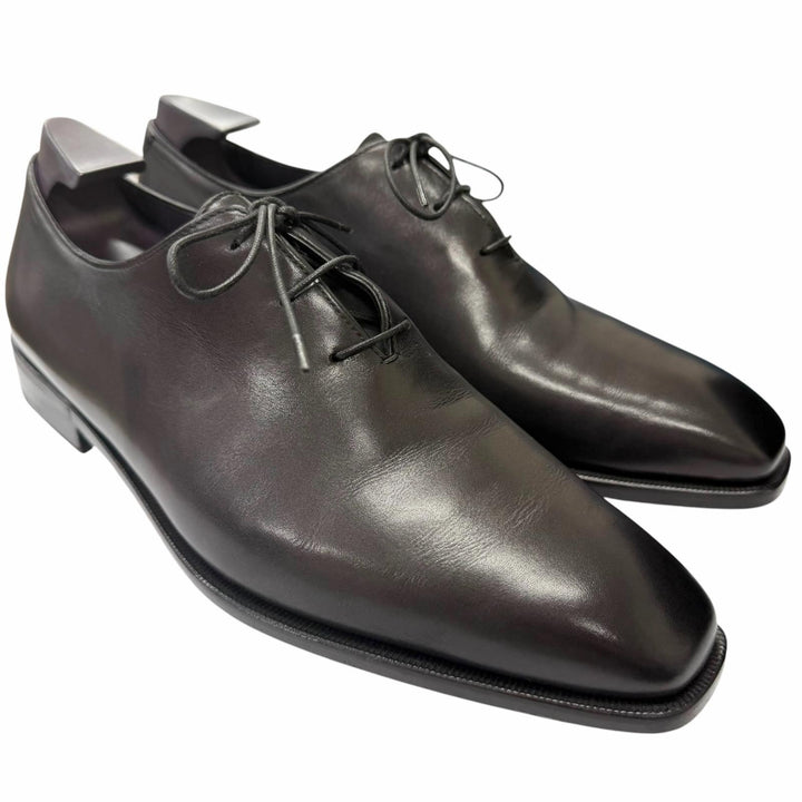 Great Berluti Dress shoes Alessandro Demmejur nero grigio leather mens 6