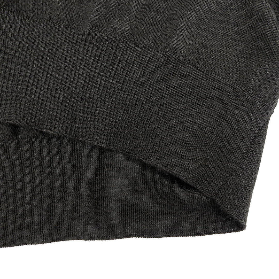 Excellent HERMES sweater Crew neck high gauge knit green cashmere S 467015HA