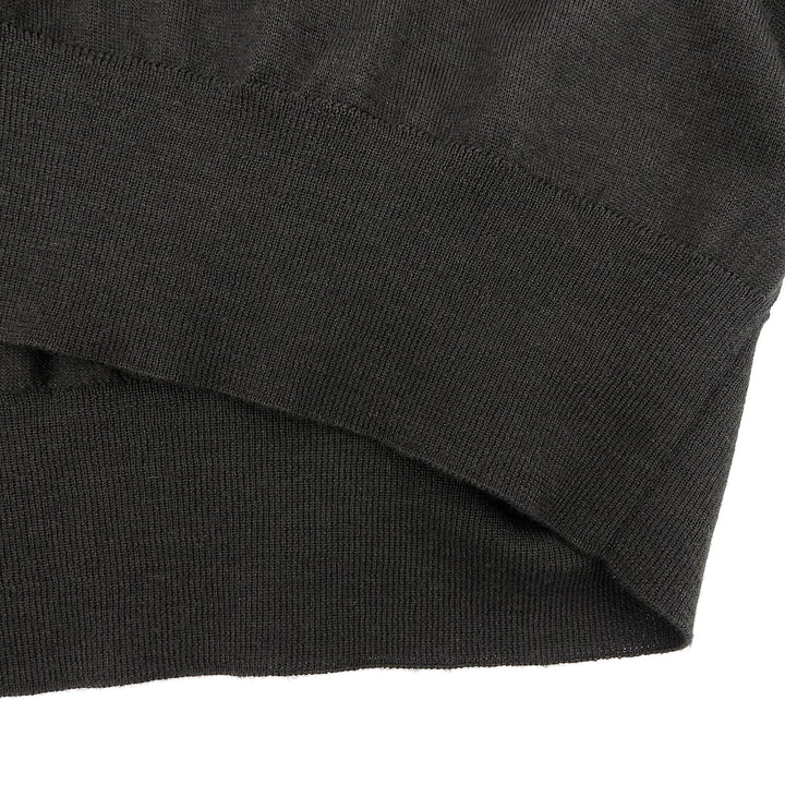 Excellent HERMES sweater Crew neck high gauge knit green cashmere S 467015HA