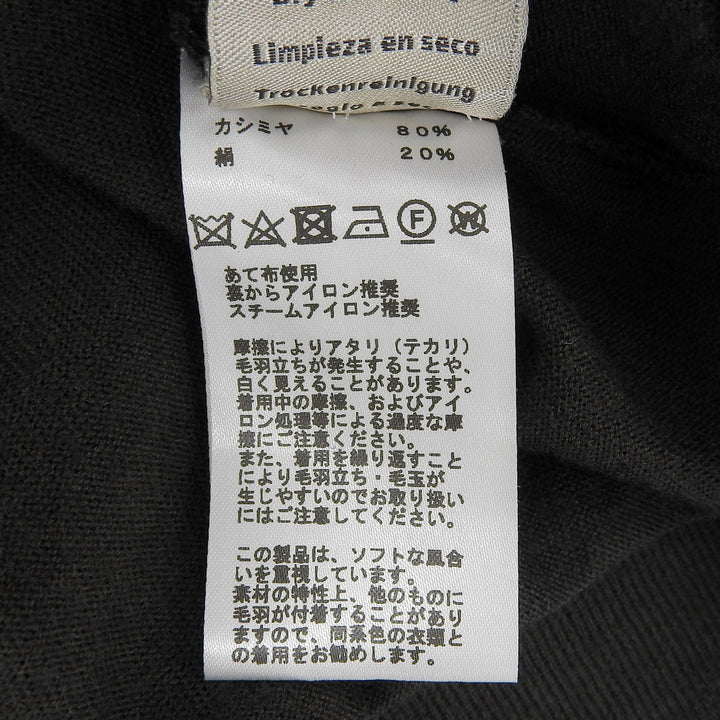 Excellent HERMES sweater Crew neck high gauge knit green cashmere S 467015HA