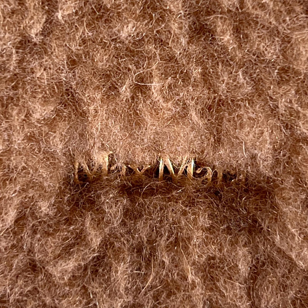Excellent Max Mara Shoulder Bag Crossy Teddy Bear Brown Camel Women 14-72-60133