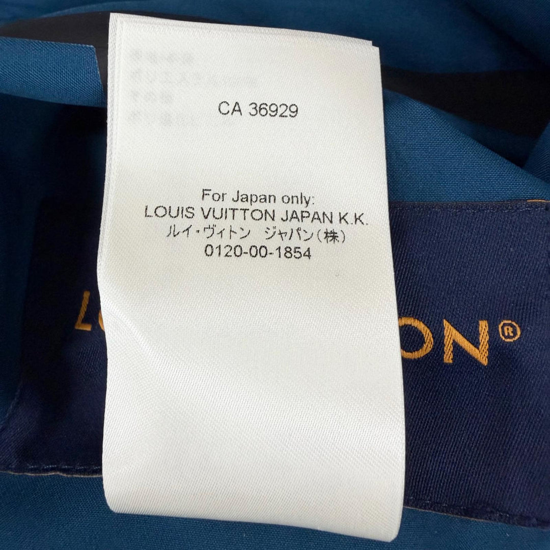 Pristine LOUIS VUITTON mountain hoodie Back LV logo hooded blue