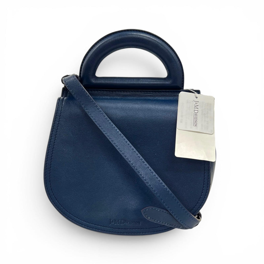 Pristine Shoulder Bag J&M Davidson genuine leather blue Calf leather Women 1841N