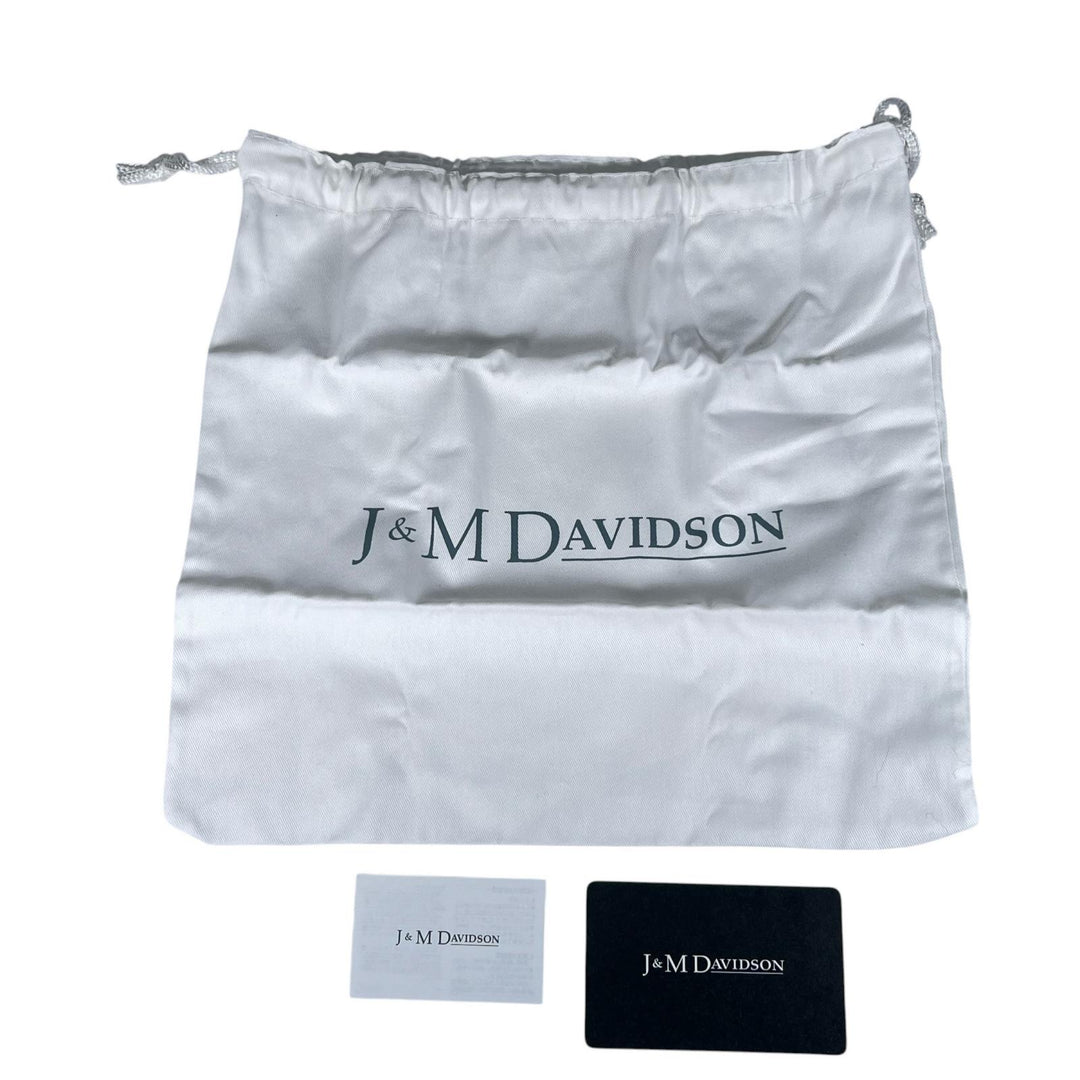 Pristine Shoulder Bag J&M Davidson genuine leather blue Calf leather Women 1841N