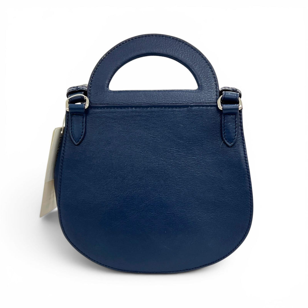 Pristine Shoulder Bag J&M Davidson genuine leather blue Calf leather Women 1841N