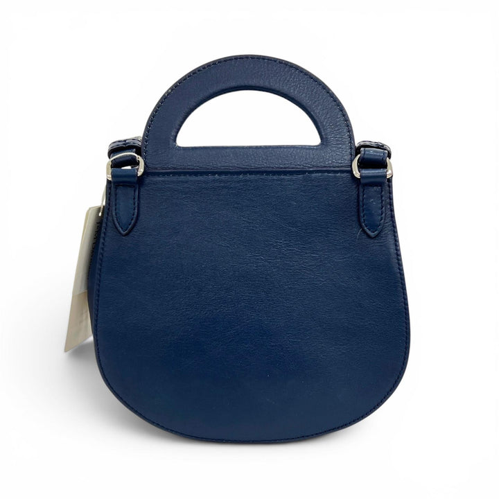 Pristine Shoulder Bag J&M Davidson genuine leather blue Calf leather Women 1841N
