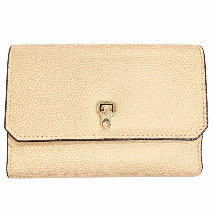Great Valextra Bifold Wallet Double city wallet beige leather Women V9L32