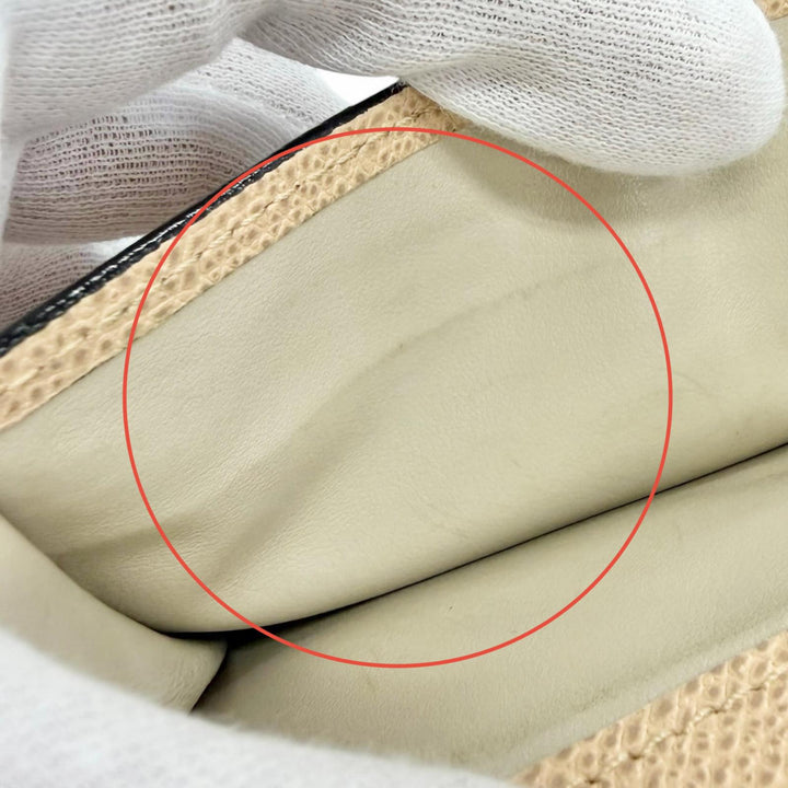 Great Valextra Bifold Wallet Double city wallet beige leather Women V9L32