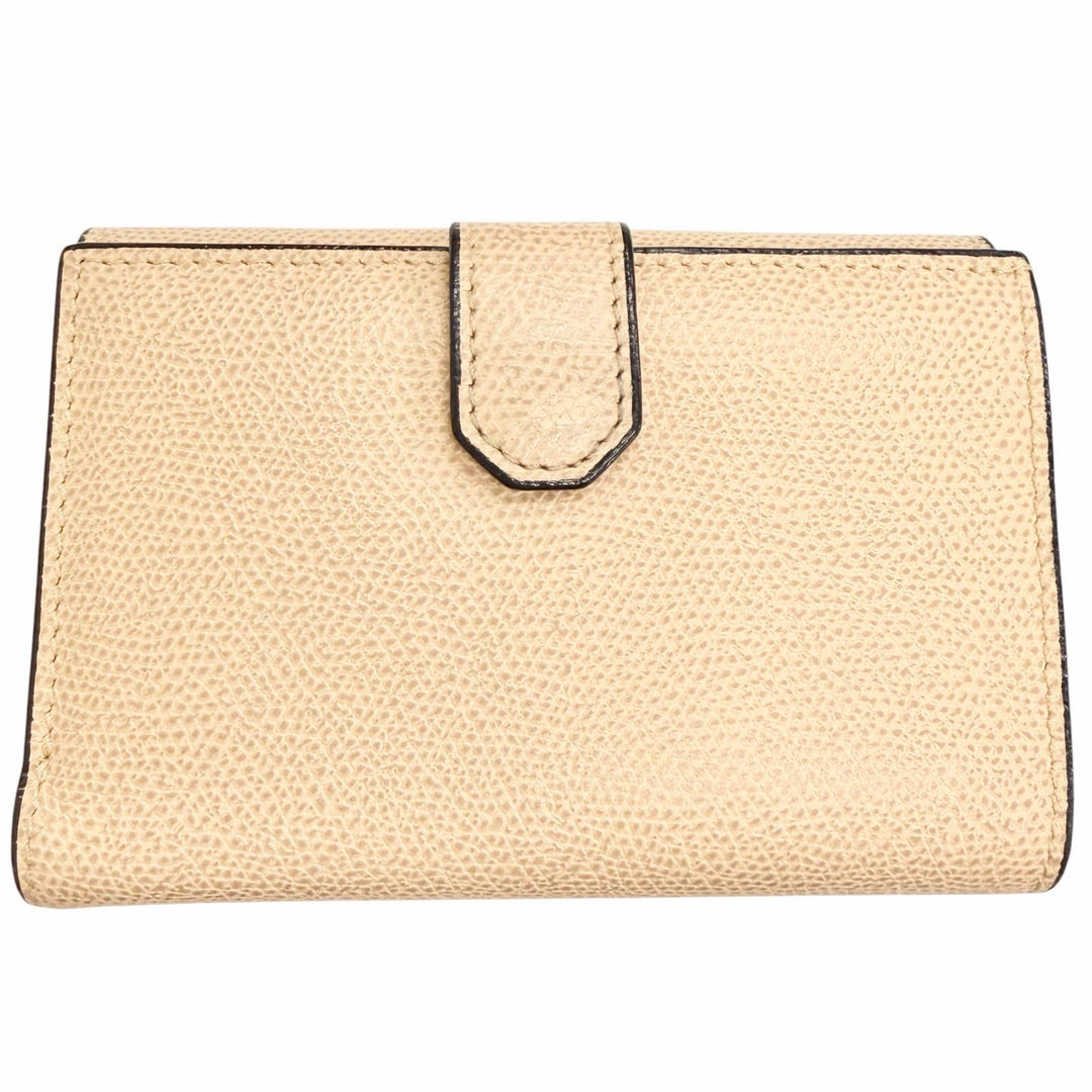Great Valextra Bifold Wallet Double city wallet beige leather Women V9L32