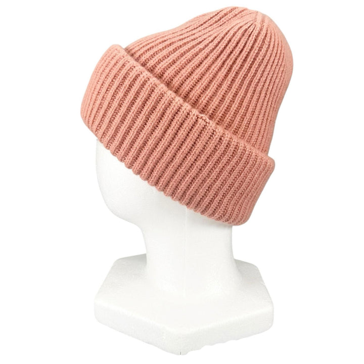 Excellent HERMES Knit cap Filipa Serie button pink cashmere Women M H222042N