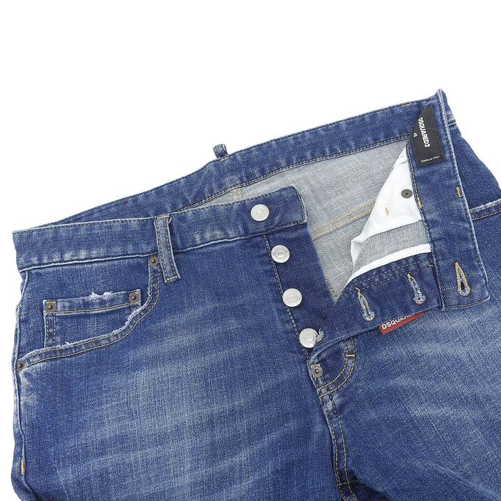 Great DSQUARED2 Denim pants Super Twinky Jean leather patch, mens 48 S74LB1572