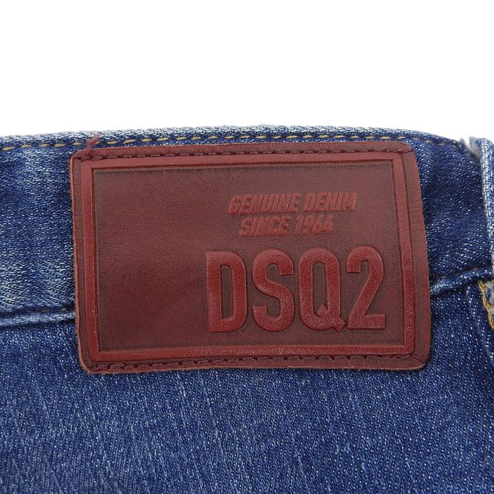 Great DSQUARED2 Denim pants Super Twinky Jean leather patch, mens 48 S74LB1572
